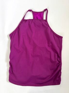 Autumn Teneyl High Neck Tank Top Purple